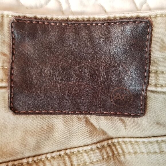 ADRIANO GOLDSCHMIED Weathered 5-Pocket Jeans Tan Size 36x34 ~ 4495 - Picture 4 of 7